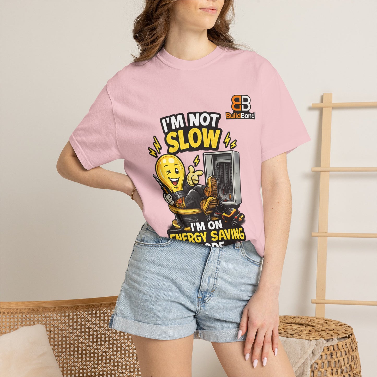 Funny Electrician Shirt – I'm On Energy Saving Mode