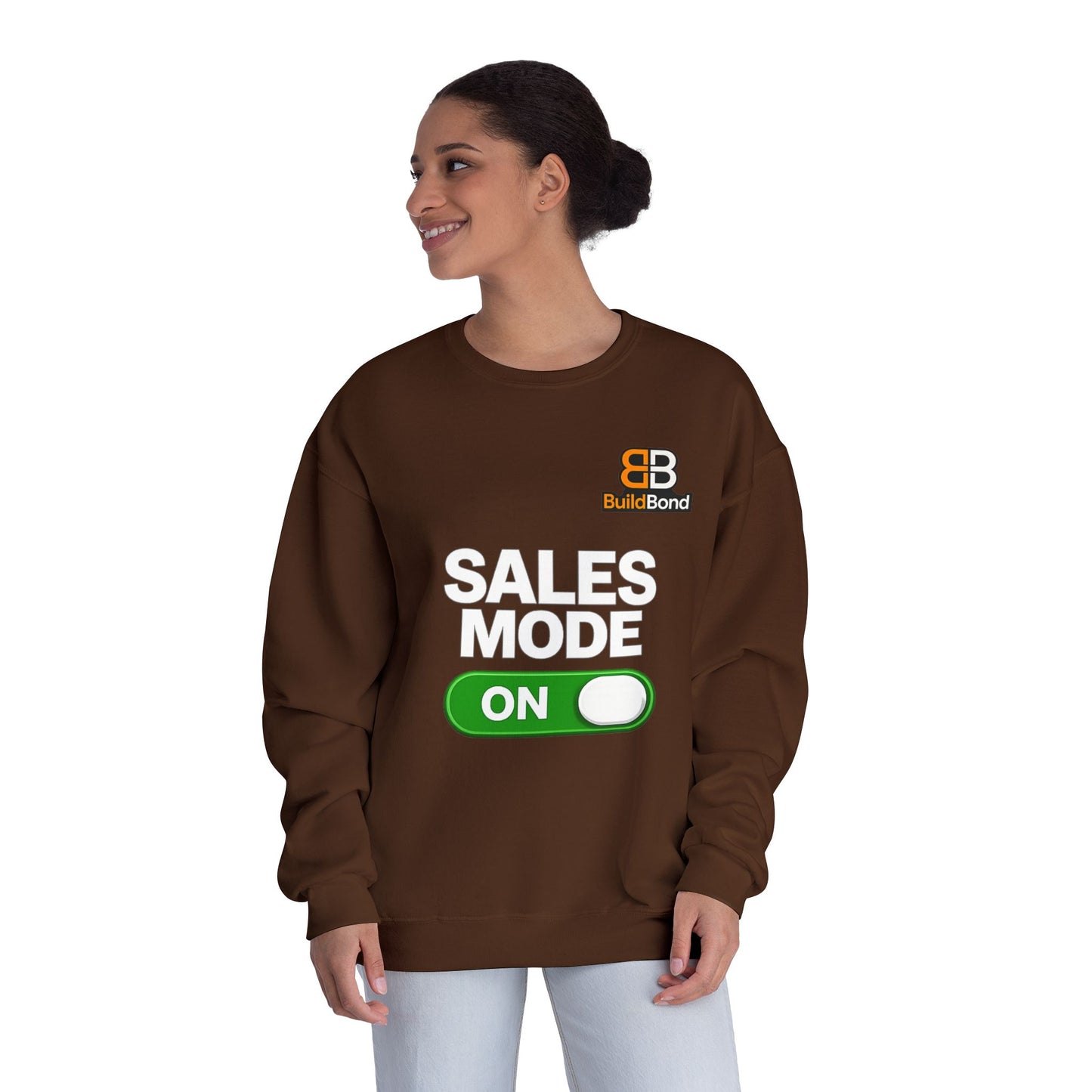 Sales Mode ON Crewneck Sweatshirt | Built to Close | BuildBond