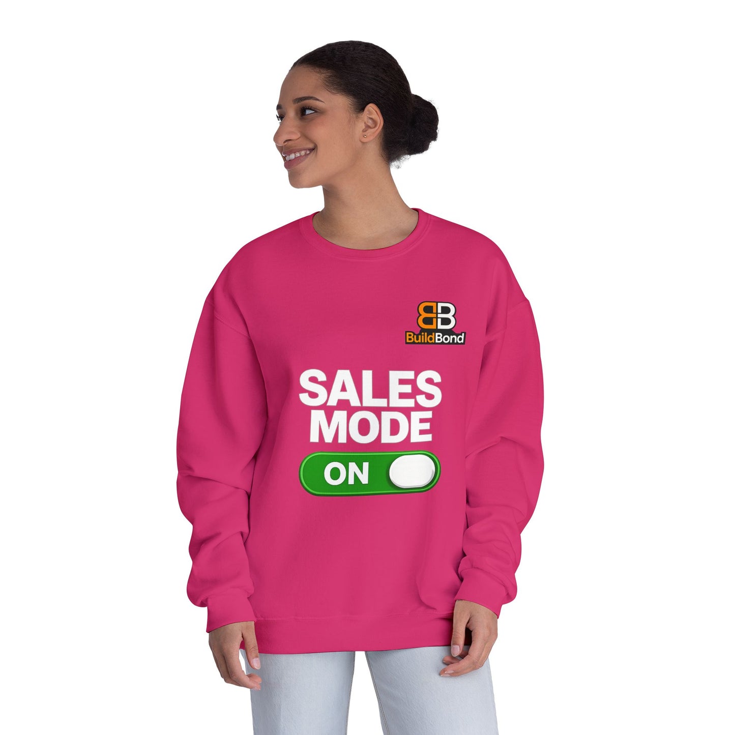 Sales Mode ON Crewneck Sweatshirt | Built to Close | BuildBond