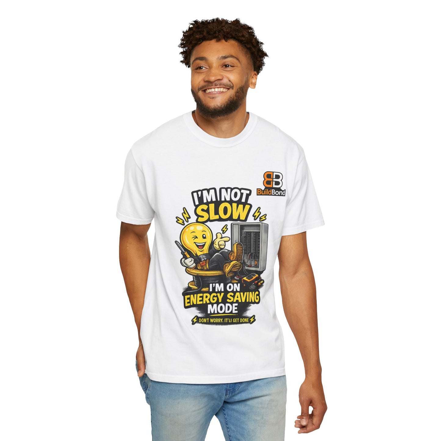 Funny Electrician Shirt – I'm On Energy Saving Mode