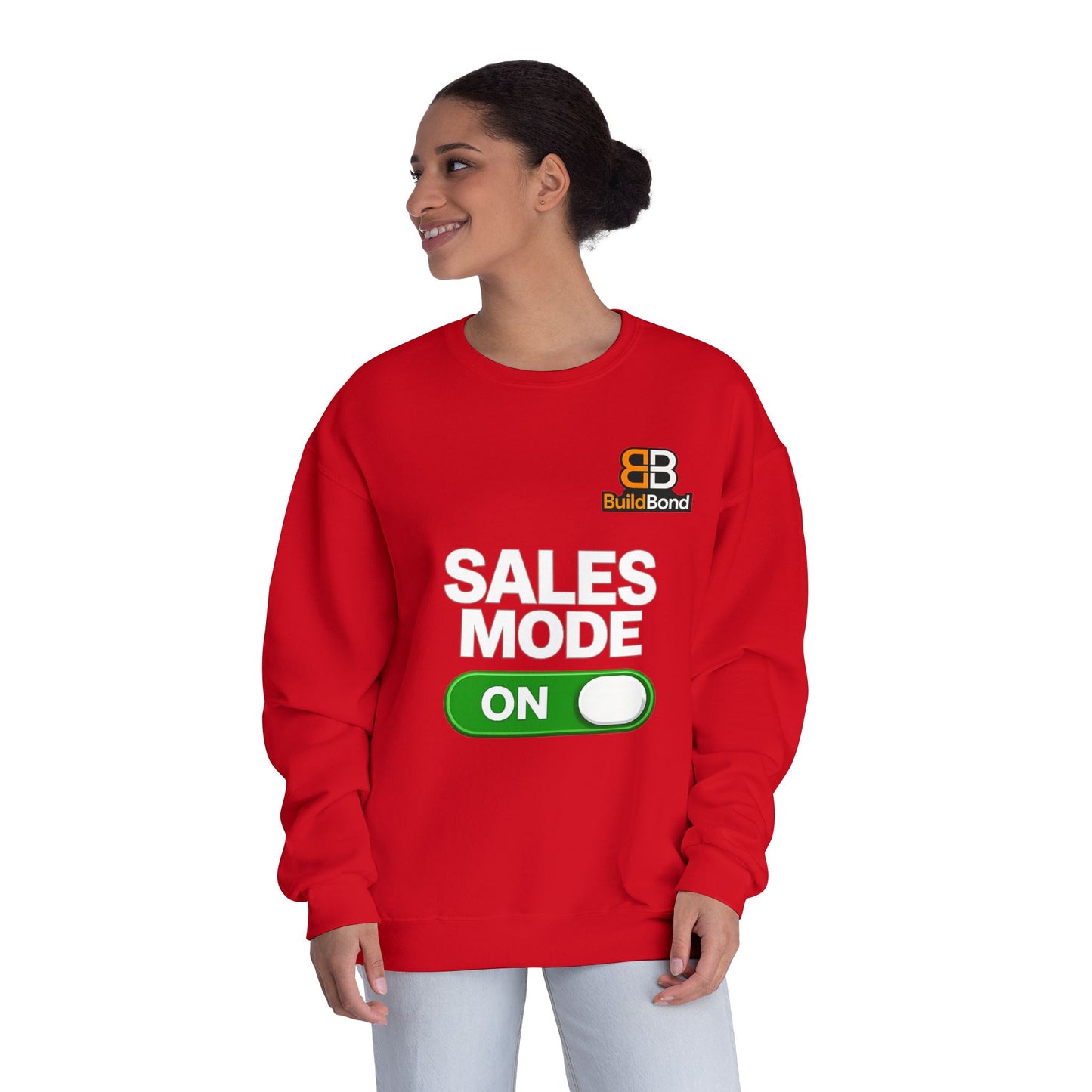 Sales Mode ON Crewneck Sweatshirt | Built to Close | BuildBond