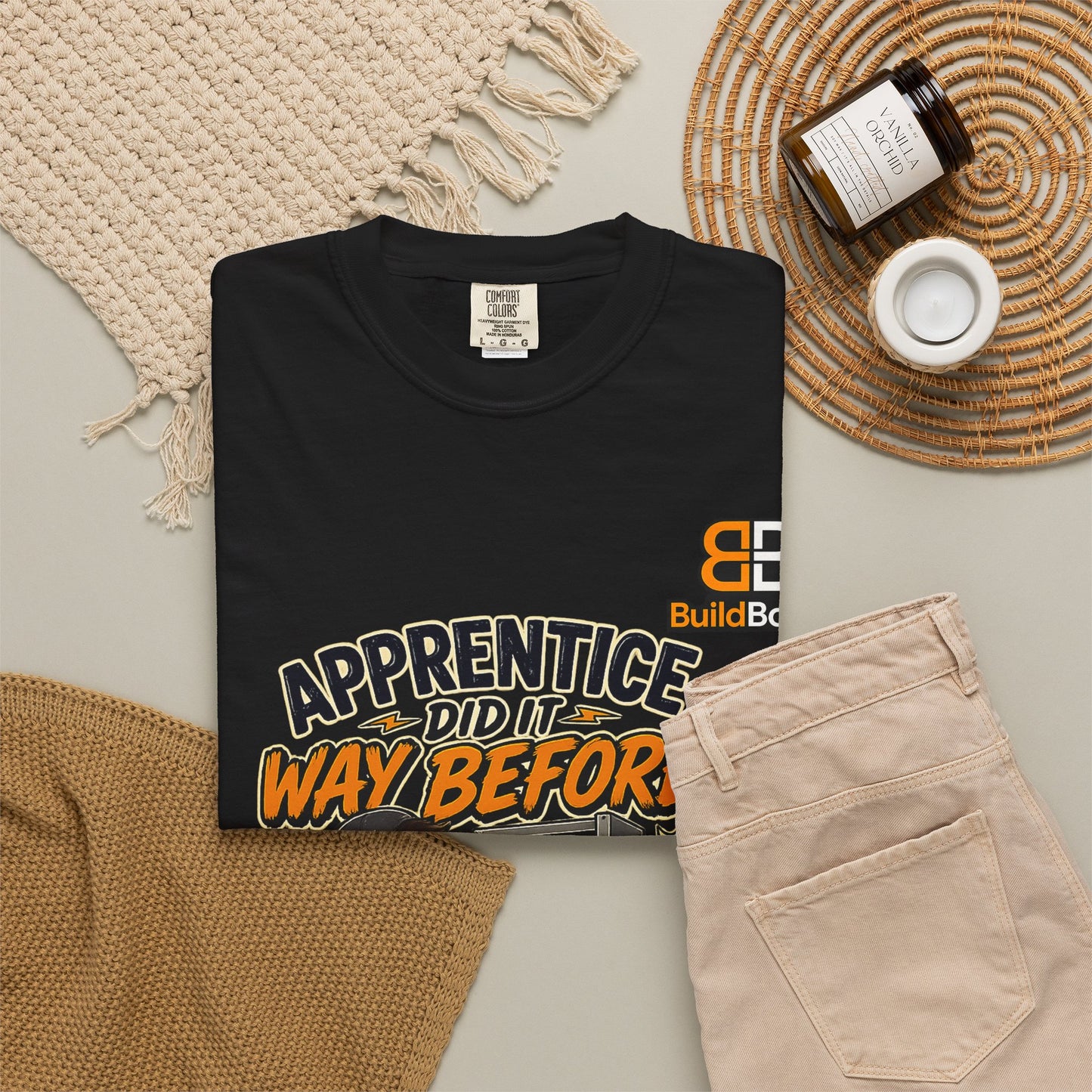 Apprentice Humor | Funny Electrician T-Shirt Build Bond