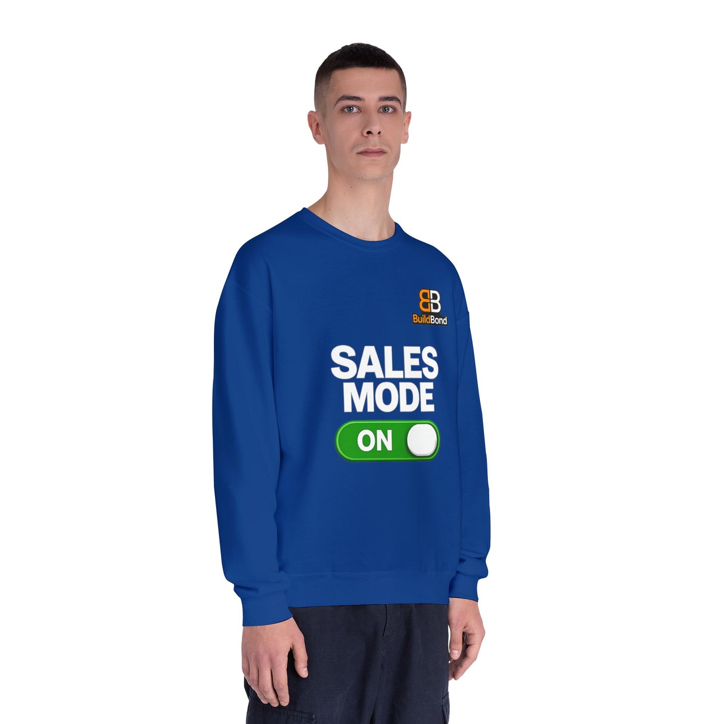 Sales Mode ON Crewneck Sweatshirt | Built to Close | BuildBond