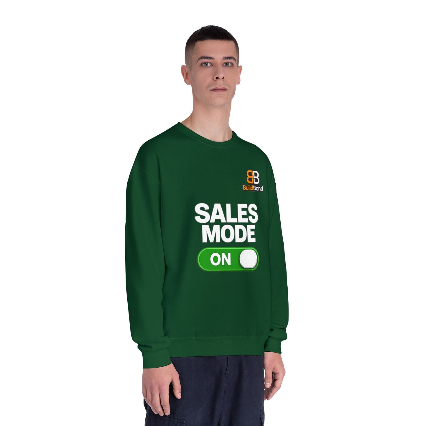 Sales Mode ON Crewneck Sweatshirt | Built to Close | BuildBond